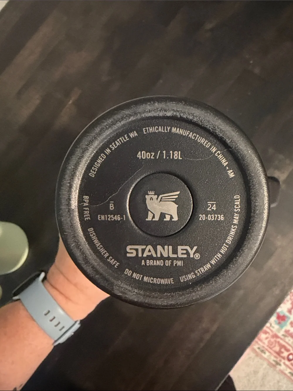 Stanley Black Monochromatic 40oz Insulated Tumbler - Picture 4 of 5